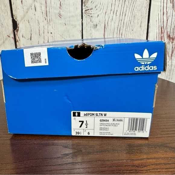 Adidas Originals adiFOM SLTN W Grey and Blue Shoe with suede tongue size 7 NIB - Picture 3 of 13